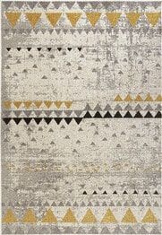 Dynamic Rugs SILVIA 9882-170 Ivory and Gold